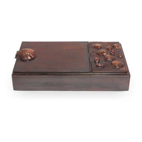 Vintage bronze tabakdose mit - vintage,