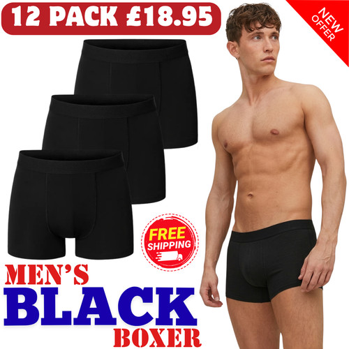 12er pack schwarz herren - 12er,