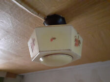 antike alte Lampen aus 40er 50er Jahre Decken-/ Dielenlampe florales Muster 