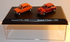 KOFFER ATLAS DUO 2 METALL UH HO 1/87 RENAULT 5 R5 TL 1972 + R5 TURBO 1980 IN BOX