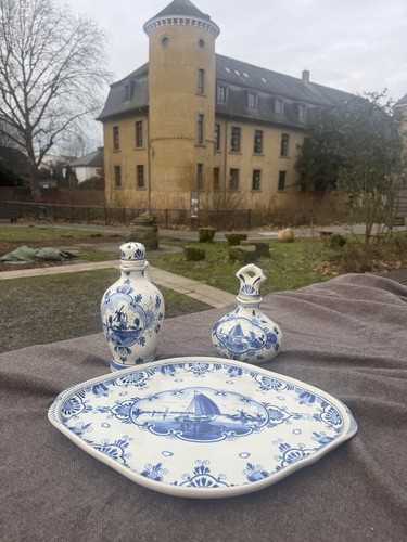 Delft keramik set platte - delft,