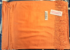 Kaschmir-Schal 4;  orange; 70x180 cm; neu; Topqualität!!