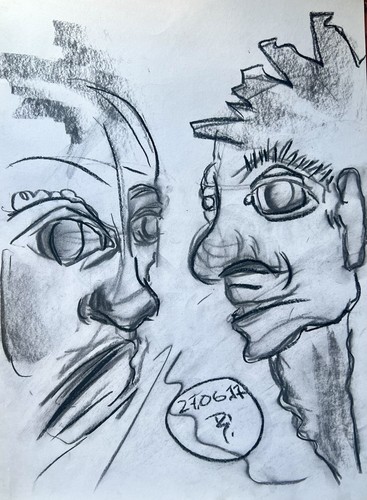 Original abstrakte porträt - original,