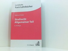 Strafrecht Allgemeiner Teil Frister, Helmut: