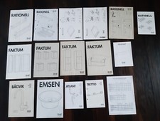 15 x IKEA Aufbau-Anleitung  Faktum Küche 2001 - 2003 + Preisliste bis 2013