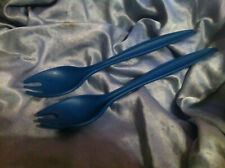 Tupperware Allegra Salatbesteck C 155 combinette gabel löffel servierzange grün