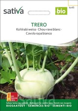 BIO Kohlrabisamen TRERO, für ca 10-25 m², früh - zart - weiss, Sativa-Saatgut