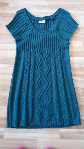 Boysen strickkleid petrol - strickkleid,