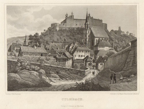 Kulmbach original stahlstich - kulmbach,