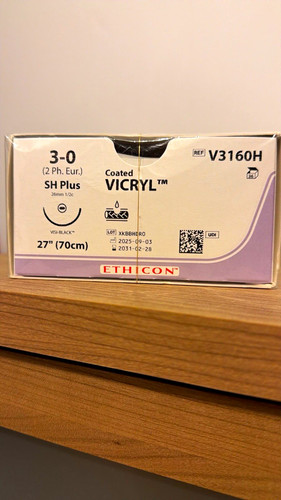 Ethicon coated vicryl 0 - vicryl, 3-0