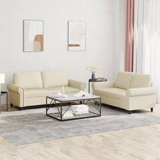 Sofagarnitur Kissen Sofa Sessel Couch Sitzgruppe Wohnzimmer Kunstleder vidaXL