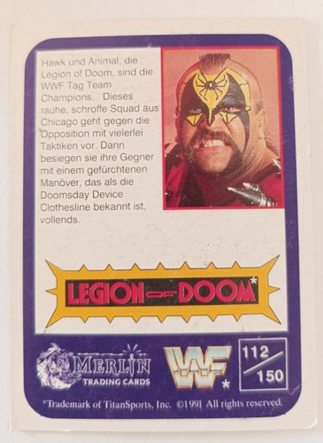 Wwf wrestling sammelkarte - wwf, nr
