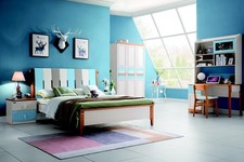 Echtes Holz Bett Schreibtisch