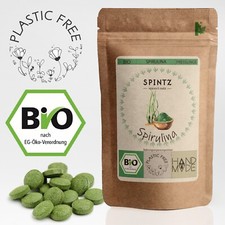 800 Stk. Bio Spirulina Presslinge 250mg je Tab | Algen Tabletten ohne Zusätze