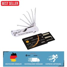 Kreditkarten-Lockpicking-Set: Tragbares Jackknife für Anfänger, 7-in-1 Design