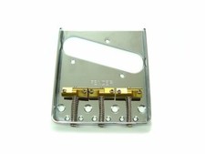 Fender® Vintage Tele Bridge chrom, für Telecaster, kompensierte Messing-Sättel