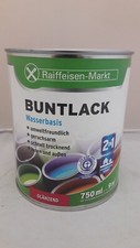 19,87€/L Raiffeisen-Markt Buntlack 0,75L Holz-Metall-PVC-Bunt-Lack-GL (A954)