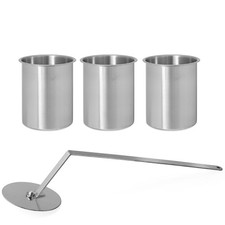 3 Edelstahl Dosen+Flammenkiller NEU Brenngel Bio Ethanol Ethanolkamin Kamin