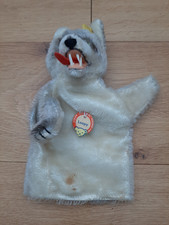 Vintage Steiff Handpuppe Wolf Loopy 60er Jahre