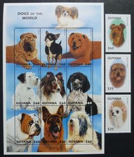 Guyana 1997 Hunde Dogs Terrier Collie Chow Chow Shar-Pei 6051-6062 MNH