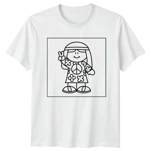 Hippie peace zeichen figur - hippie,