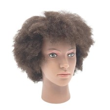Ausbildung Schaufensterpuppe Kopf Echthaar African American Kopf Trainingskopf F