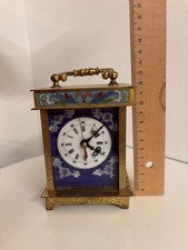 Antike Reise- /Tischuhr mit