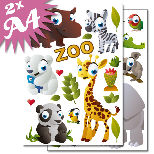 Wandkings wandsticker zoo 2x - wandsticker, "zoo"