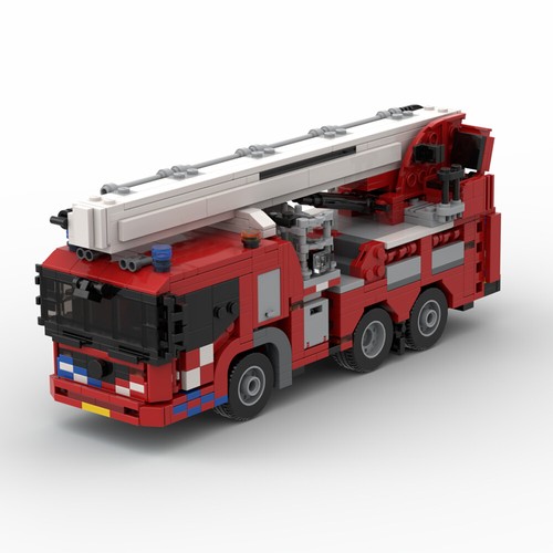 Fire truck aerial platform mit - fire,