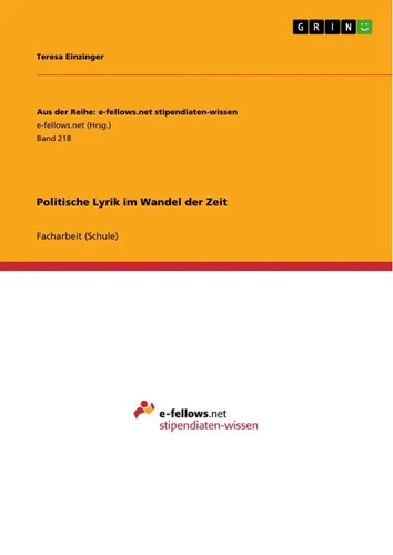 Politische lyrik wandel der - wandel,