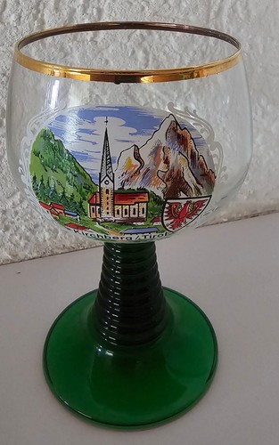 Weinrömer mit goldrand - mit,