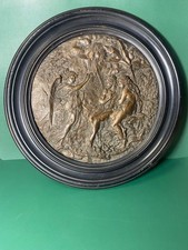 Nude Bronze Relief Akt Halbakt