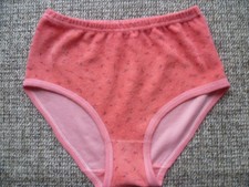 DamenFrottee Taillenslip Gr:40/42 koralle/geblümt