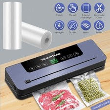 8 In1 Vakuumiergerät Vakuummaschine Vakuumierer Folienschweißgerät + 10 Beutel