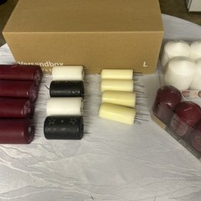 Kerzen Paket Konvolut Adventskerzen Kerzengiessen rot schwarz  stumpenkerzen 