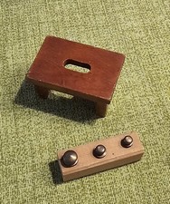 Puppenhaus Möbel Holzschemel Wiegegewichte 