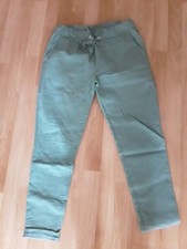 JOGGPANTS  - herbstliches Grün - Made In ITALY  - Grösse  2/3 TOP - NEUWERTIG
