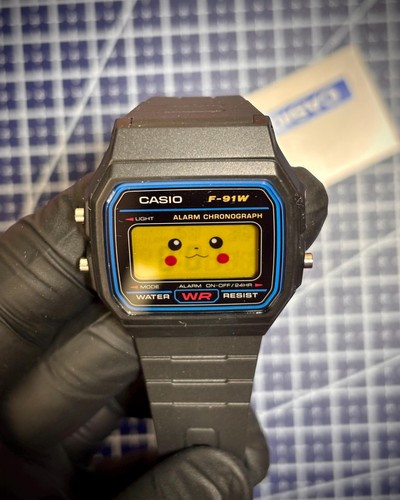 Casio 91w yellow character - casio,