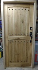 Massiver Eiche Haustür  Einzeltür Nebeneingangstür Nach Maß !!!