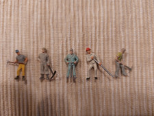 5 Figuren " Arbeiter " von Preiser, 1 : 87, gebraucht