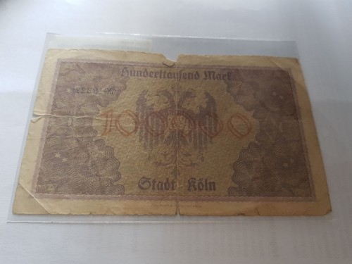 Stadt köln notgeld - köln, 100.000