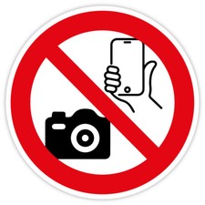 Aufkleber „Fotografieren mit
