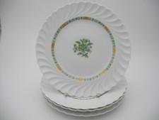 Haviland 4 Speiseteller Torse Corse Camaieu vert Limoges Frankreich Essteller