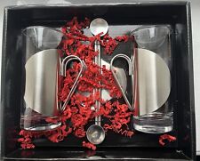 Römer Präsente Geschenk Set 2x Teeglas , 2 Untersetzer, 2 Trinkhalm Tee, Gläser