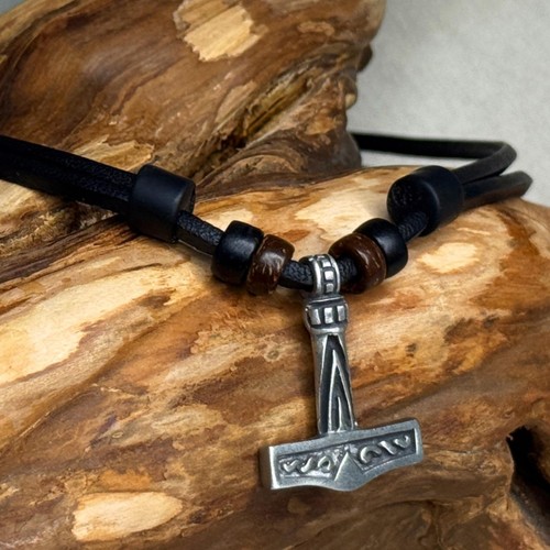 Necklace thorshammer mjölnir - necklace,