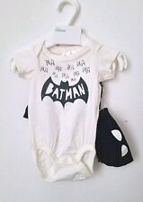 H&M Newborn Baby Batman Set Schwarz Weiß 56 NEU