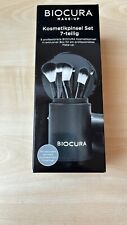BIOCURA Kosmetikpinsel SCHWARZ Set, 7-teilig, Box inkl. 