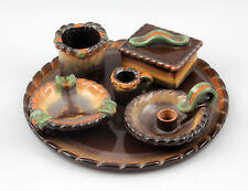 99845260-d 6-teilige Rauch-Garnitur Laufglasur um 1930