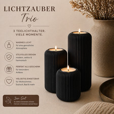 Teelichthalter Set 3er modern