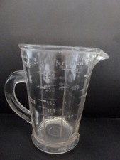 alter Glas-Messbecher Pressglas Glasmessbecher Maß 250ml Salz Mehl Zucker Reis..